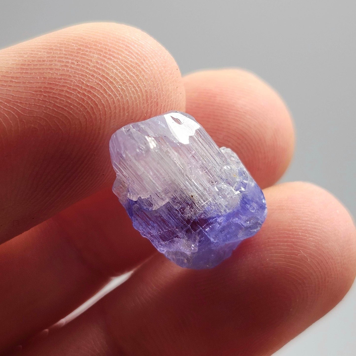 Tanzanite Crystal 2.2g, Raw Bicolor Tanzanite, Terminated Gemstone Specimen