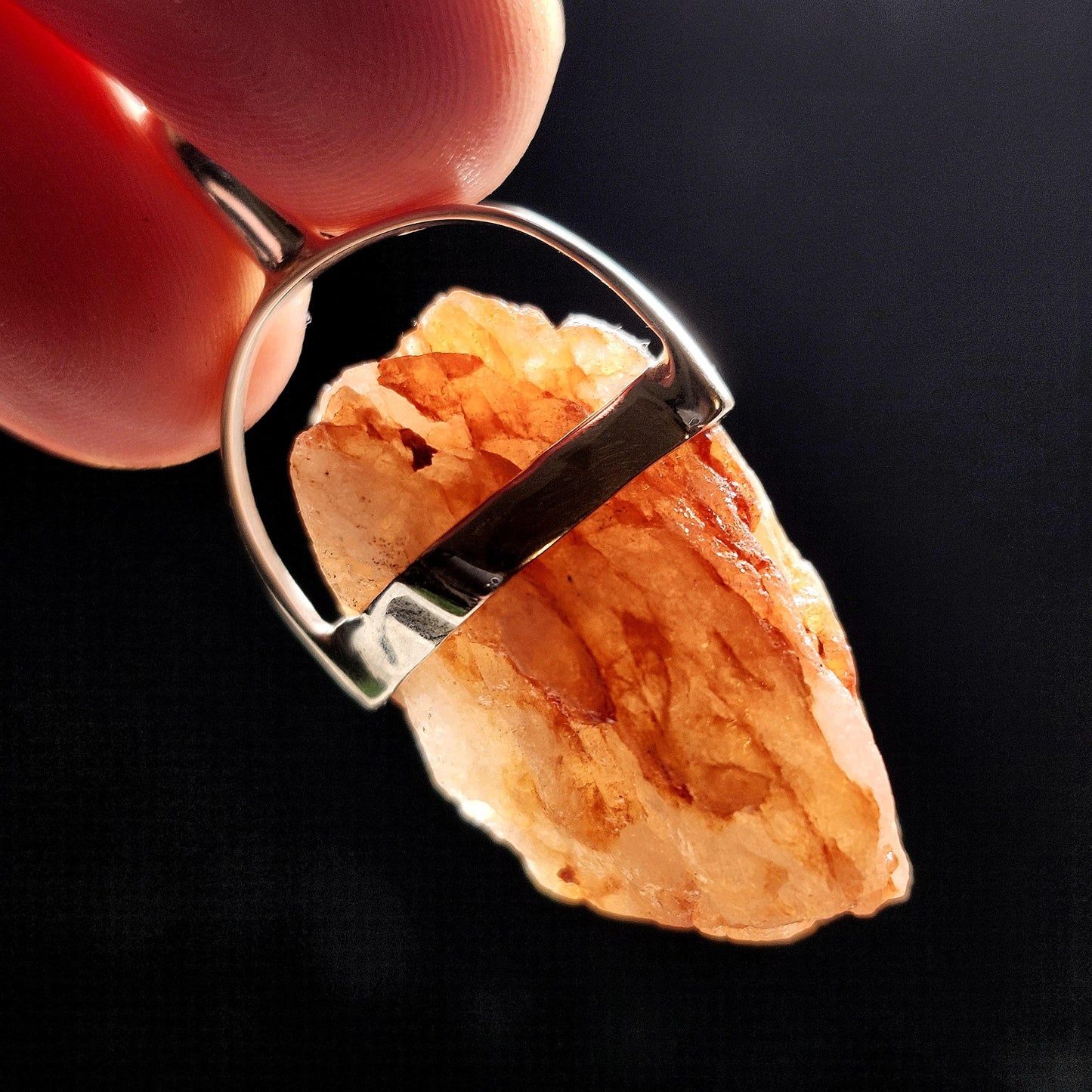 HUGE Phenacite Pendant 9.78g, Nigerian Phenakite Crystal Sterling Silver Necklace