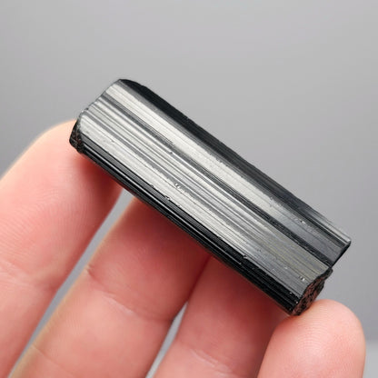 Terminated Black Tourmaline Crystal (1.25"+), Raw Tourmaline Stone Specimen