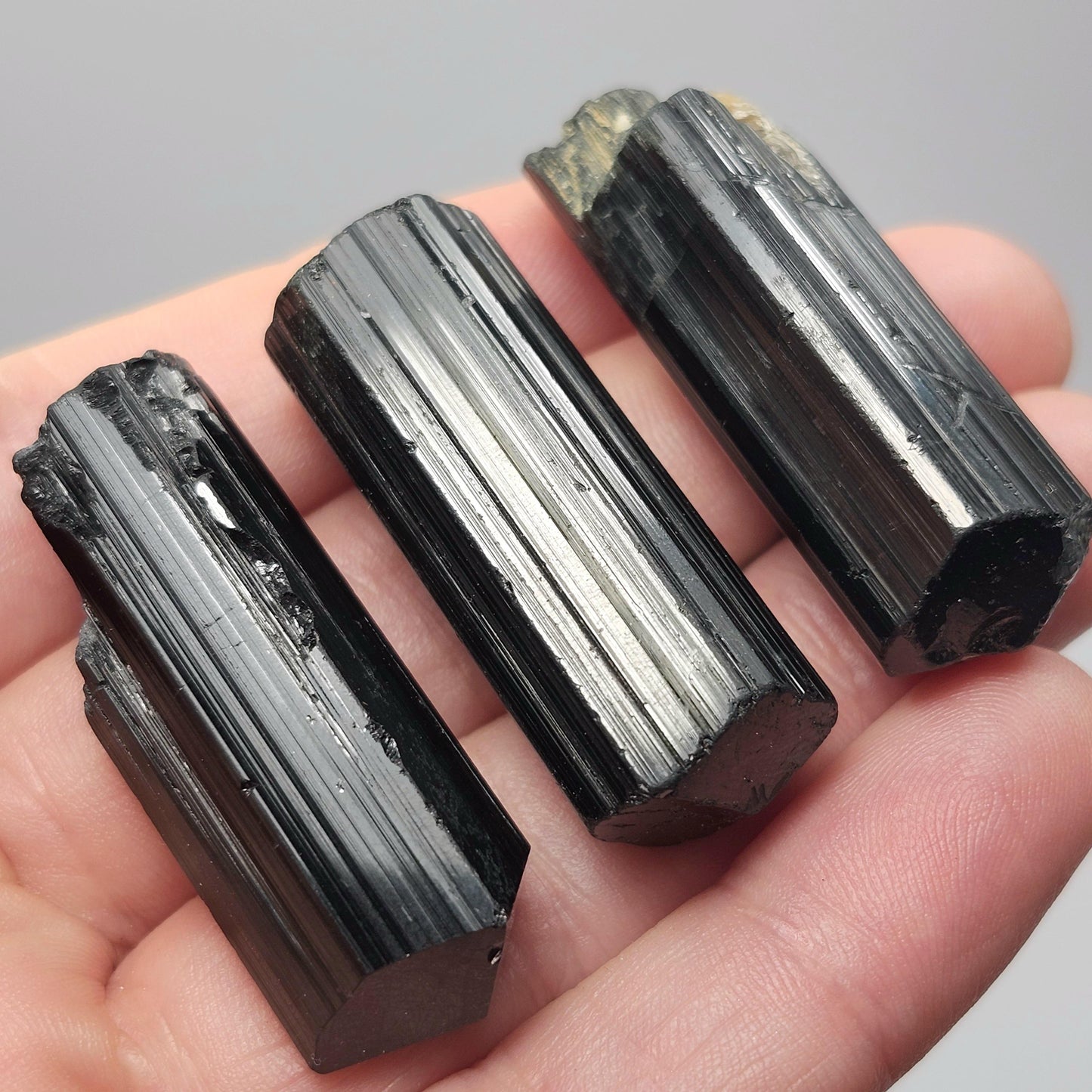Terminated Black Tourmaline Crystal (1.25"+), Raw Tourmaline Stone Specimen