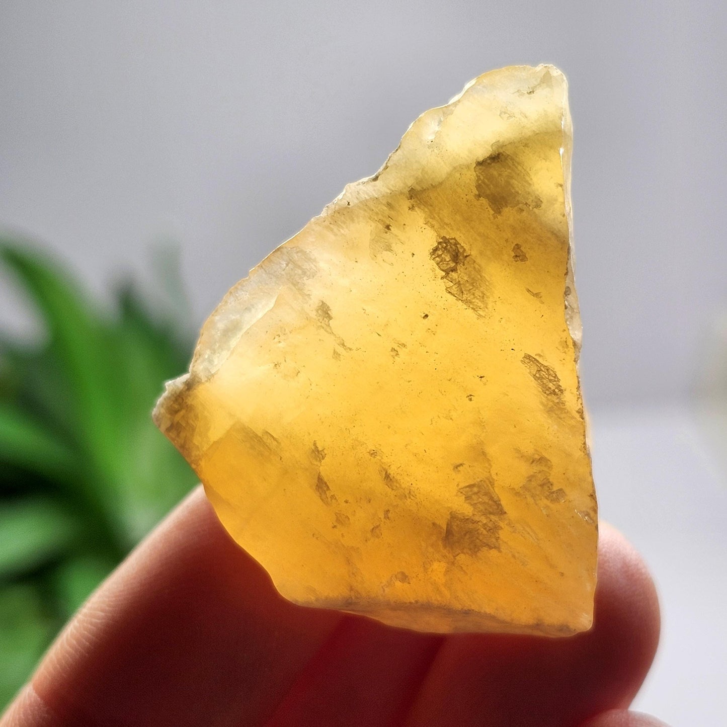 Orange Calcite Specimen, Raw Honey Calcite Crystal