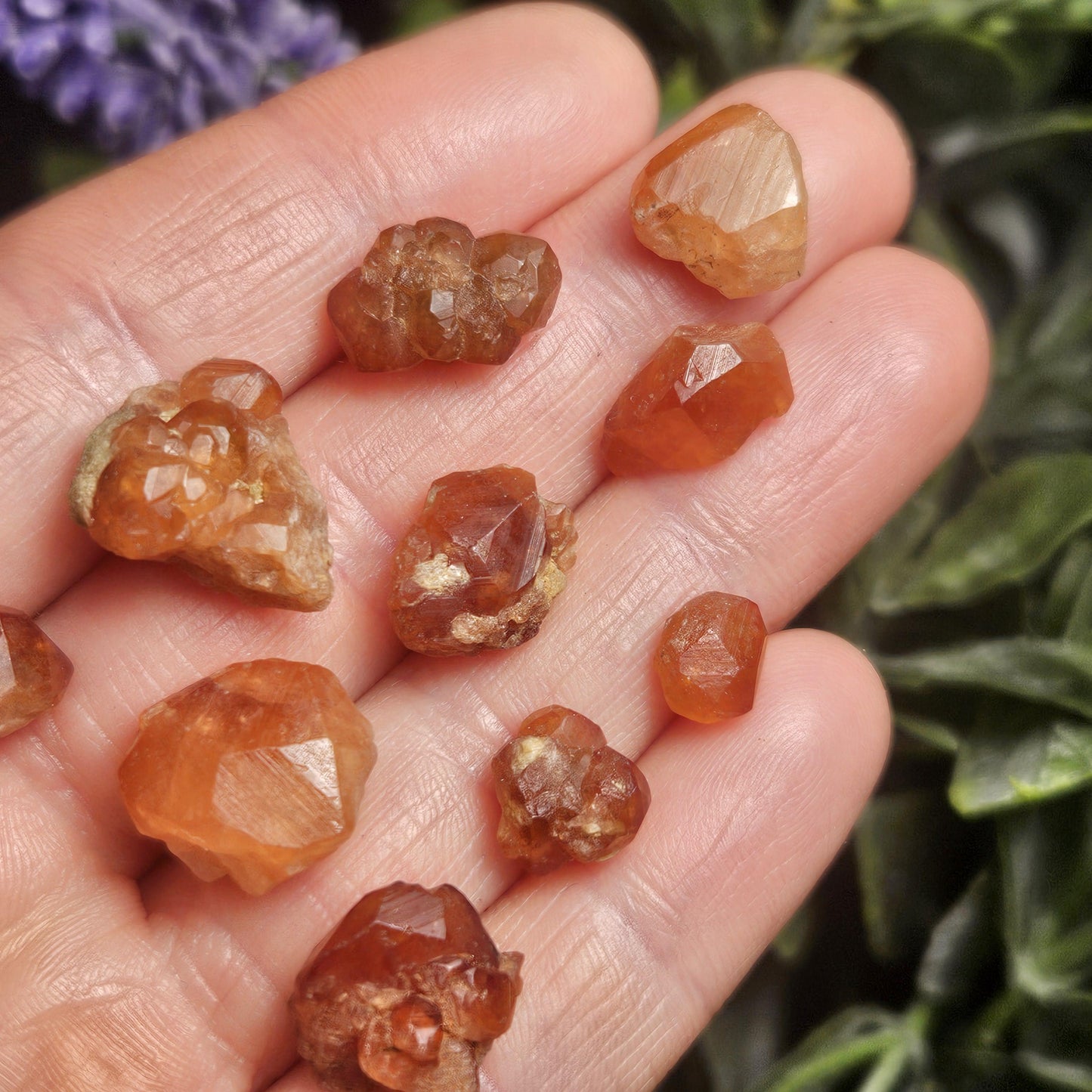 Spessartine Garnet Crystal, Raw Naturally Terminated Orange Garnet Specimen