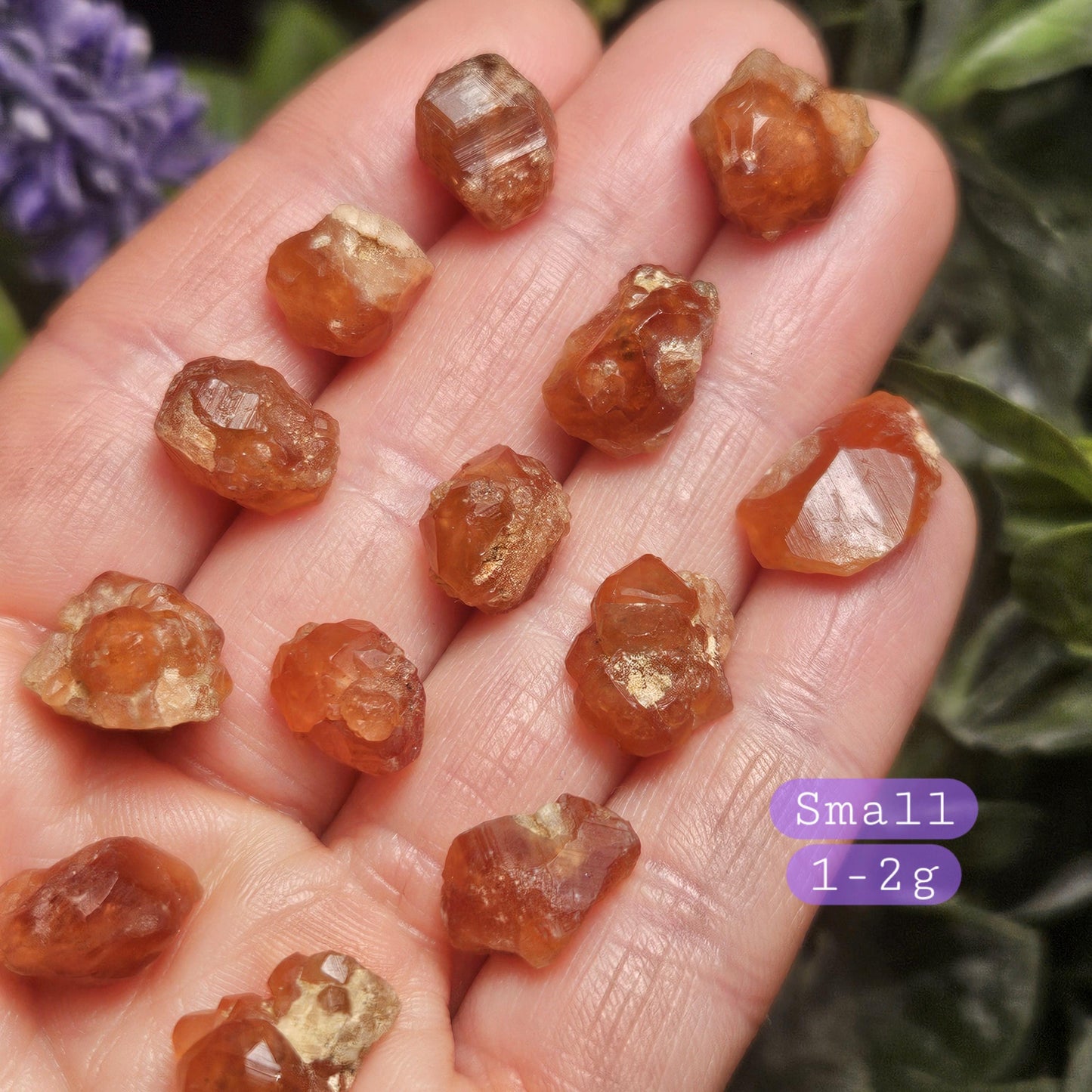 Spessartine Garnet Crystal, Raw Naturally Terminated Orange Garnet Specimen