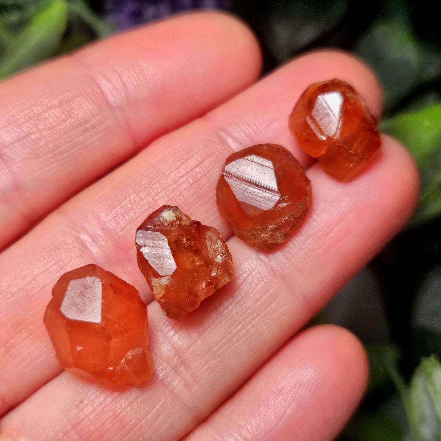 Spessartine Garnet Crystal, Raw Naturally Terminated Orange Garnet Specimen