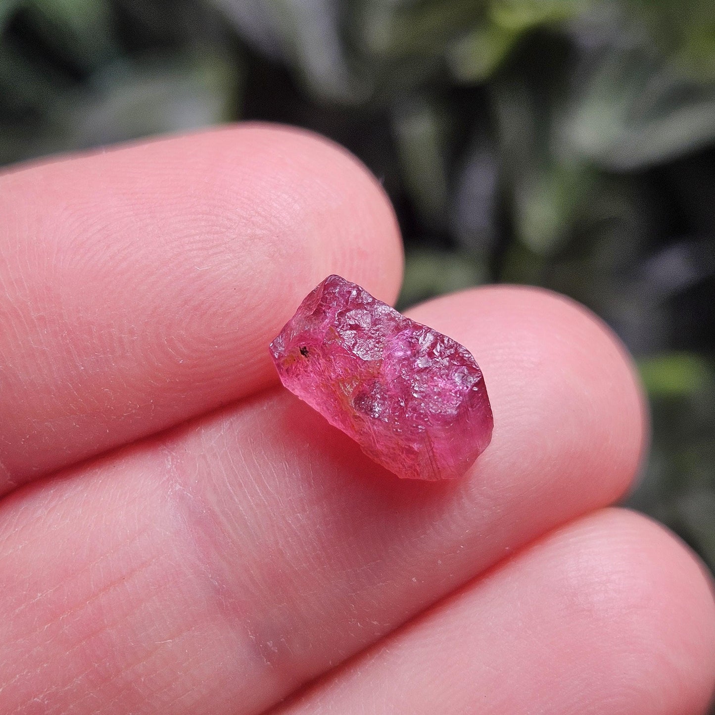 Pink Tourmaline, Raw Crystal from Brazil, Natural Raspberry Pink Tourmaline Specimen