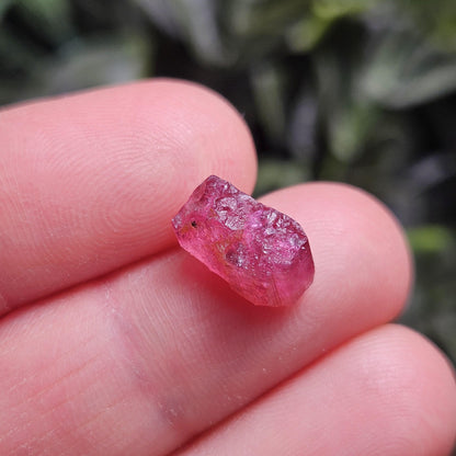 Pink Tourmaline, Raw Crystal from Brazil, Natural Raspberry Pink Tourmaline Specimen