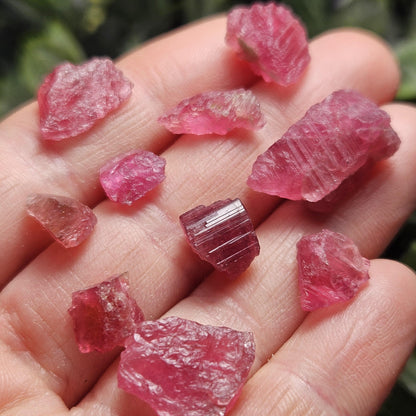 Pink Tourmaline, Raw Crystal from Brazil, Natural Raspberry Pink Tourmaline Specimen