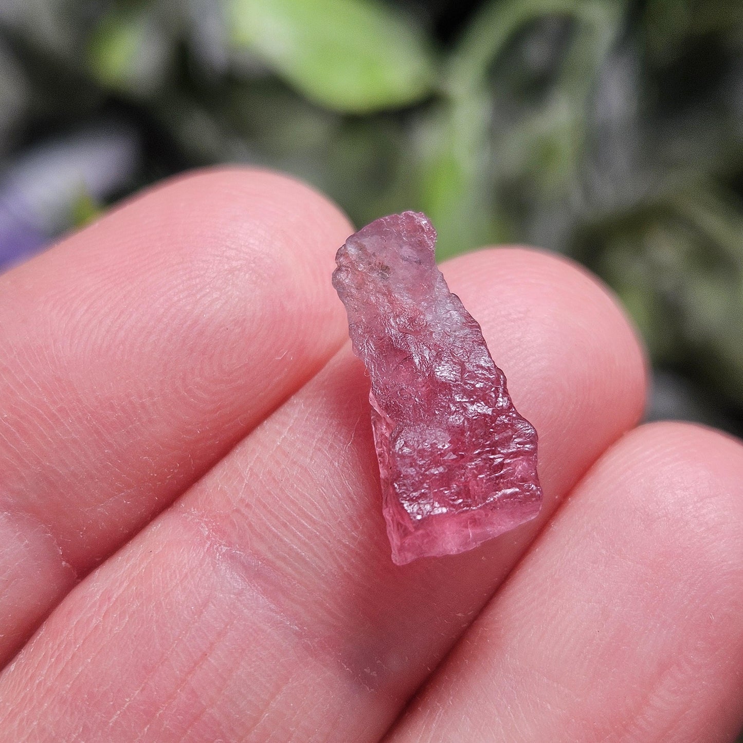 Pink Tourmaline, Raw Crystal from Brazil, Natural Raspberry Pink Tourmaline Specimen