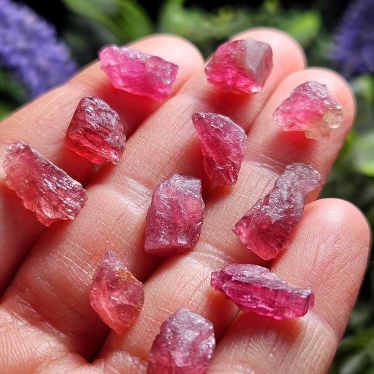 Pink Tourmaline, Raw Crystal from Brazil, Natural Raspberry Pink Tourmaline Specimen
