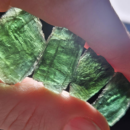 Chrome Green Tourmaline Crystal, Raw Natural Tourmaline from Brazil, Gem Quality Specimen