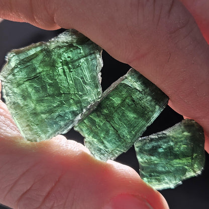 Chrome Green Tourmaline Crystal, Raw Natural Tourmaline from Brazil, Gem Quality Specimen