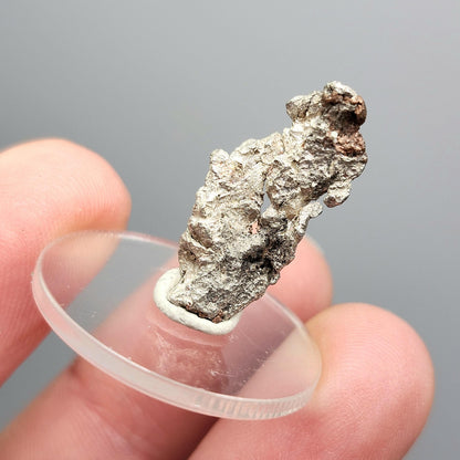 Native Silver Nugget 2.7g with Natural HOLE, Michigan "Halfbreed" Silver Ore