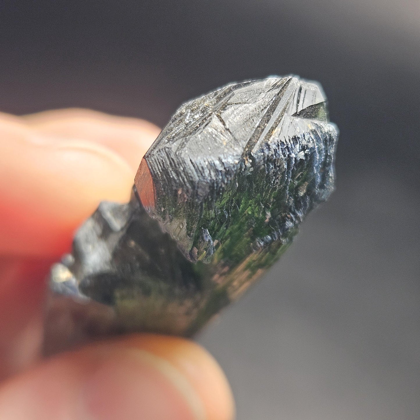Vivianite Crystal 24.25g, Terminated Vivianite Blade Specimen from Brazil