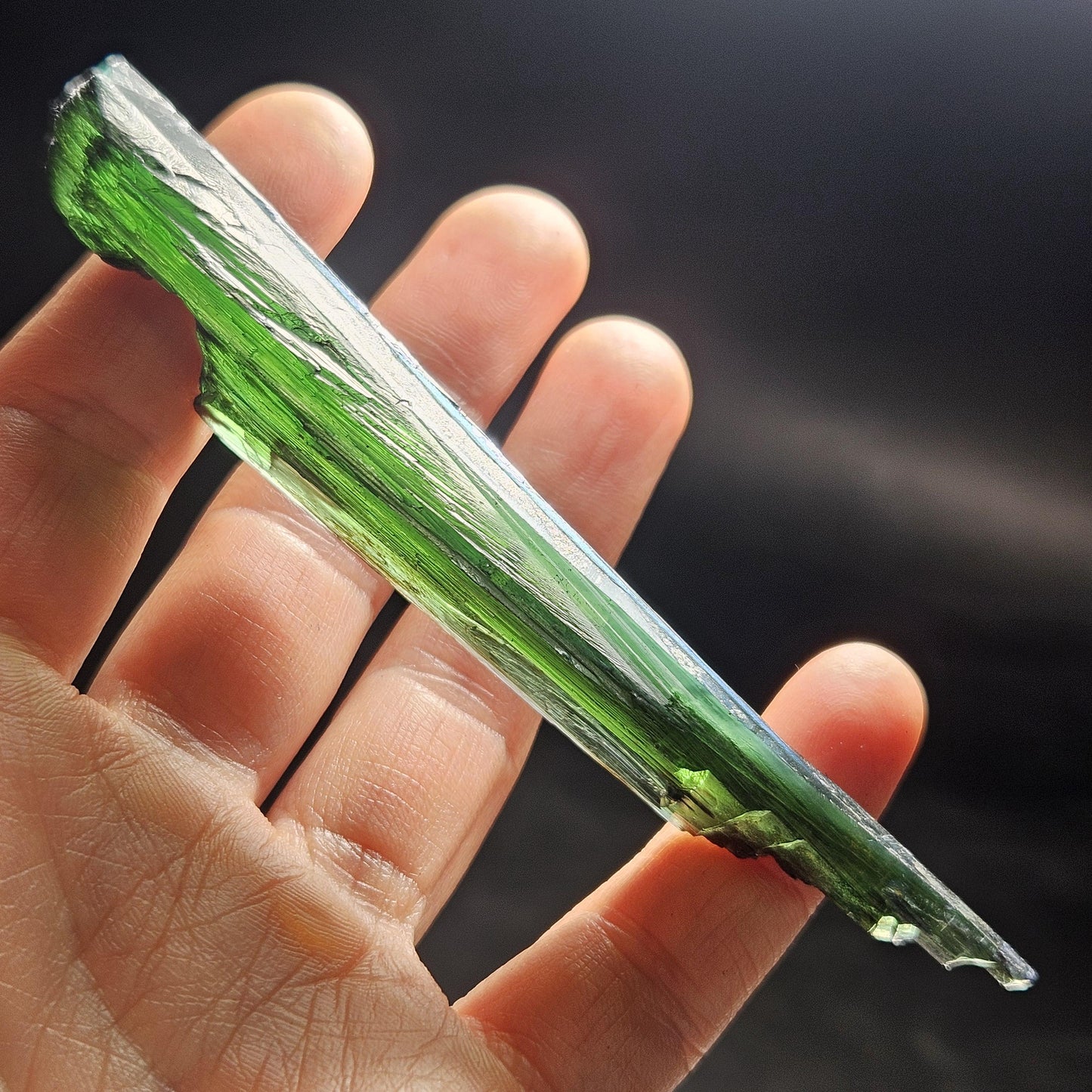 Vivianite Crystal 24.25g, Terminated Vivianite Blade Specimen from Brazil