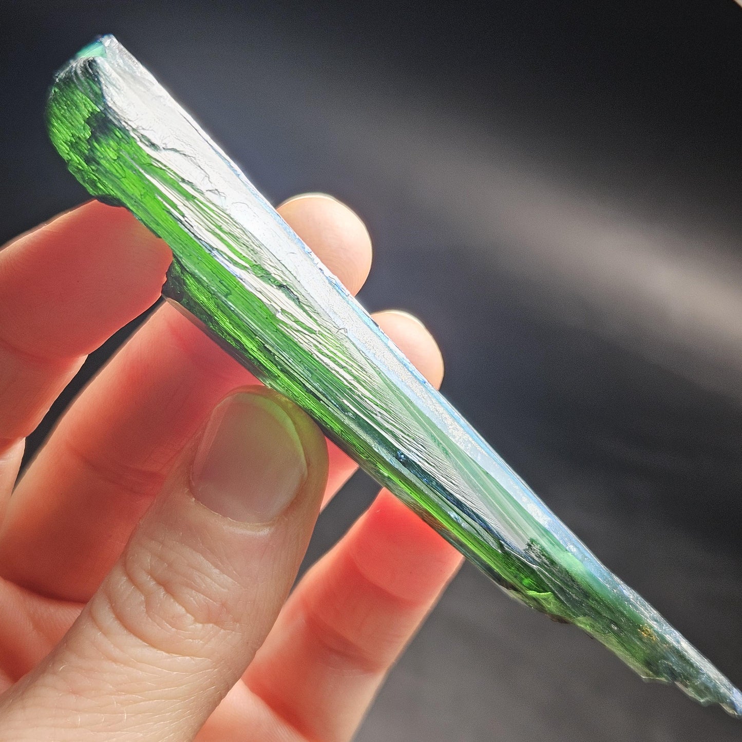 Vivianite Crystal 24.25g, Terminated Vivianite Blade Specimen from Brazil