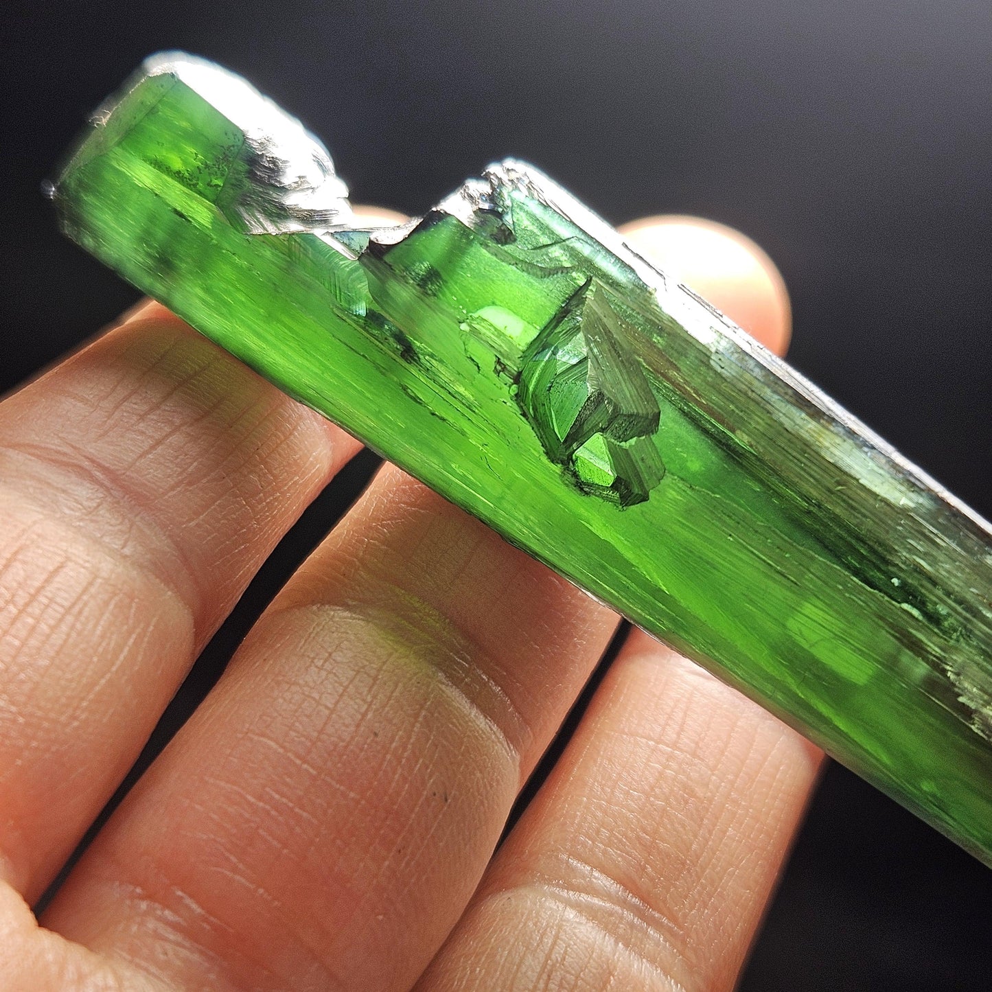 Vivianite Crystal 24.25g, Terminated Vivianite Blade Specimen from Brazil