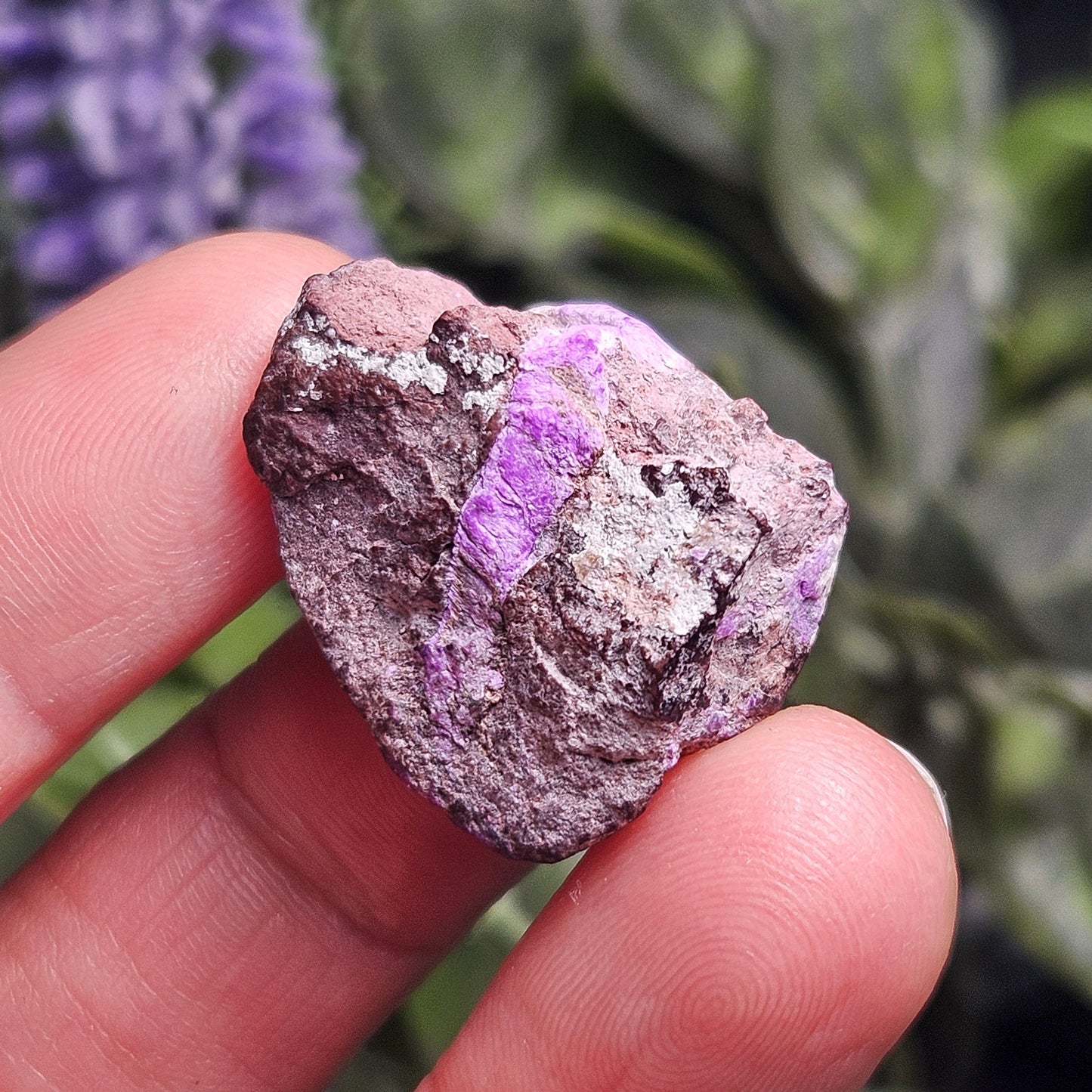 Raw Fibrous Sugilite Specimen 8.11g, Sugilite Crystal from South Africa