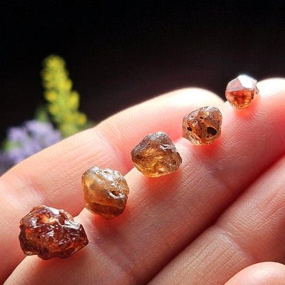 Champagne Zircon Crystal from Nigeria, Alluvial River