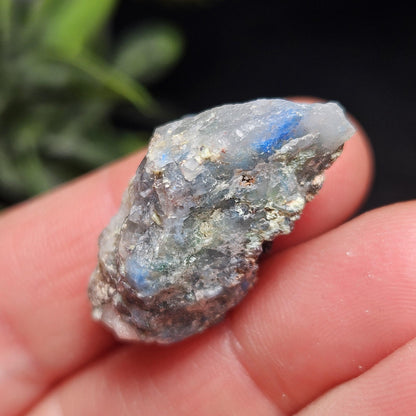 Papagoite Quartz Crystal 5.93g, Raw Stone Cluster from South Africa