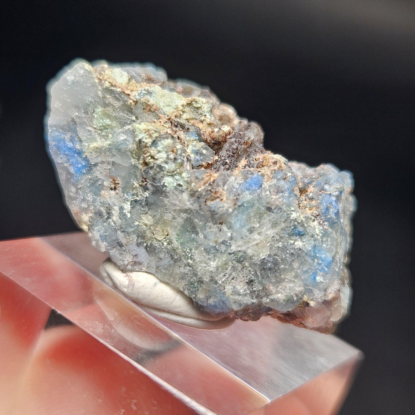 Papagoite Quartz Crystal 5.93g, Raw Stone Cluster from South Africa