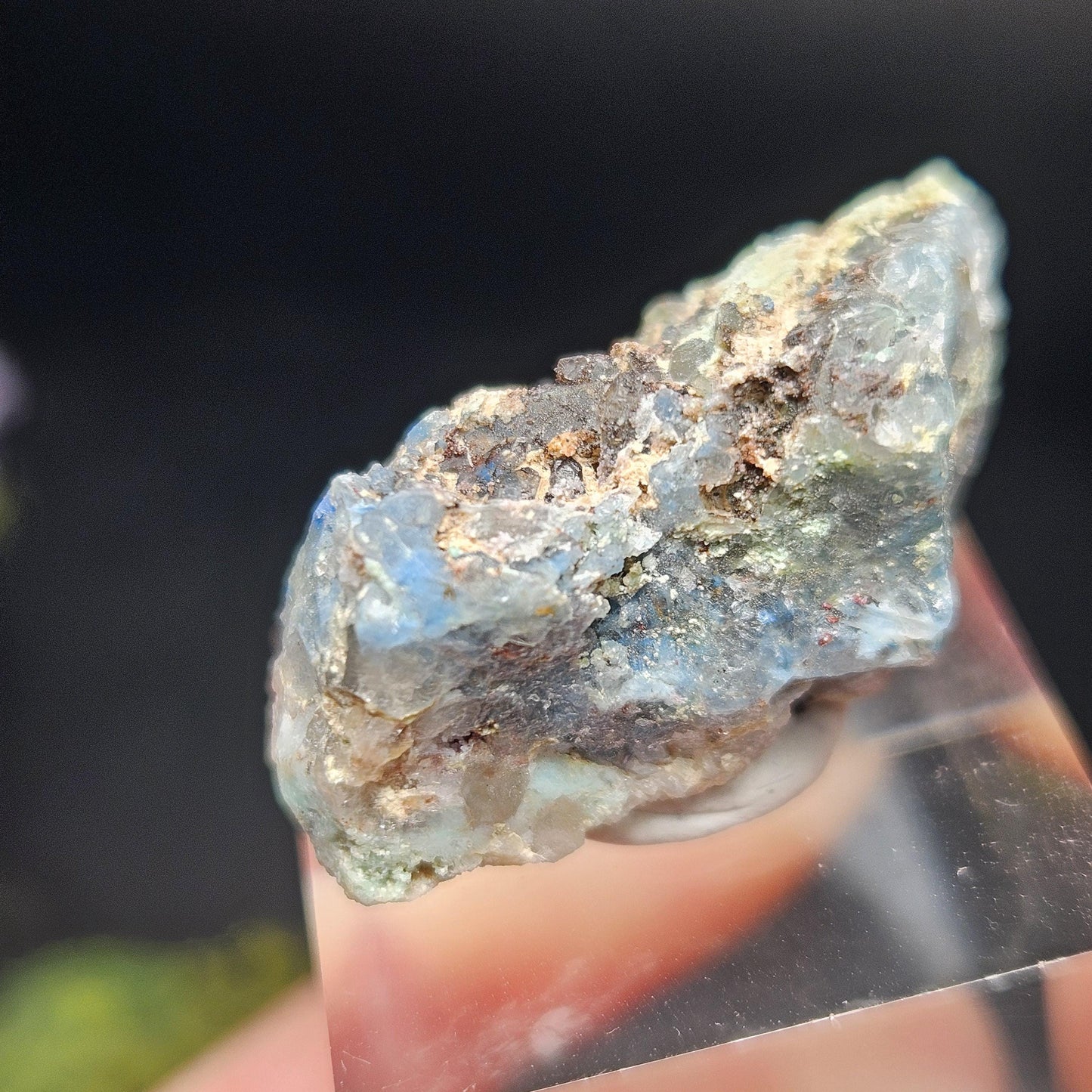 Papagoite Quartz Crystal 5.93g, Raw Stone Cluster from South Africa