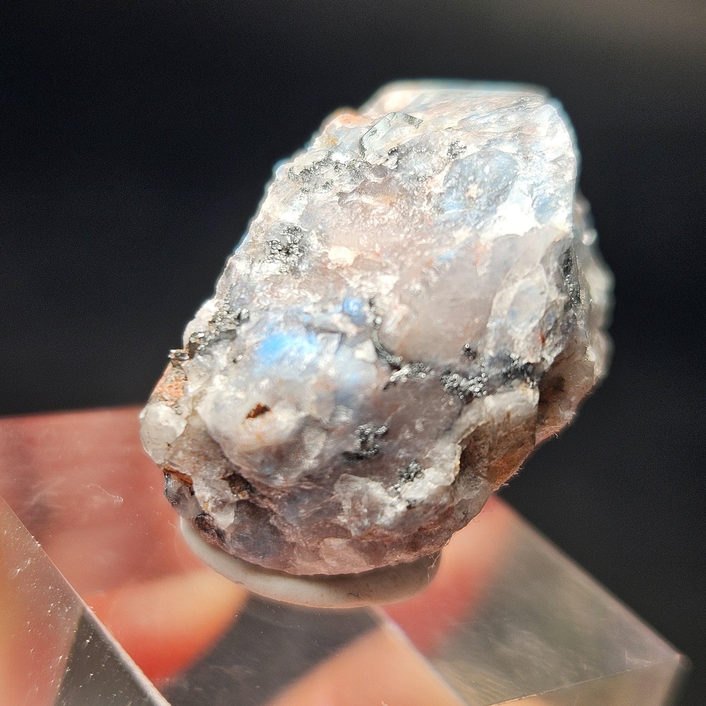 Papagoite Quartz Crystal 8.0g, Raw Stone Cluster from South Africa