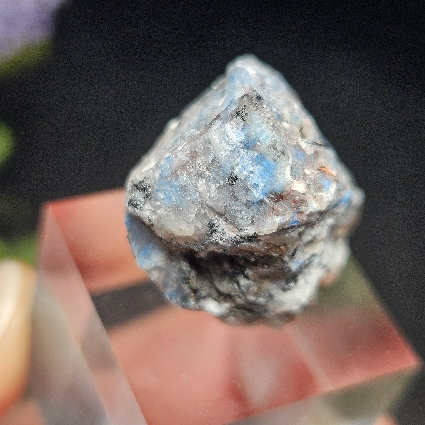 Papagoite Quartz Crystal 8.0g, Raw Stone Cluster from South Africa