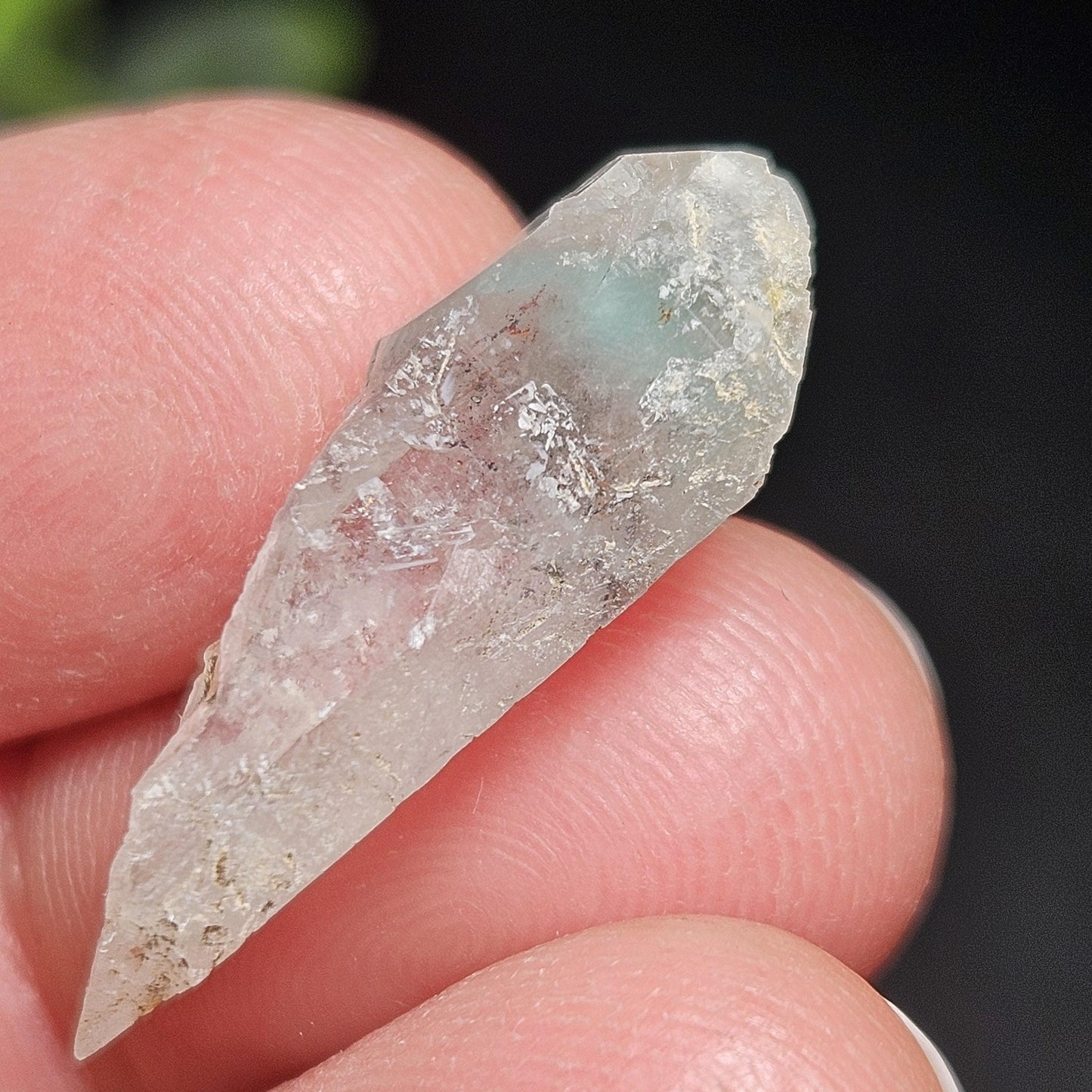 Ajoite Quartz Crystal 2.04g