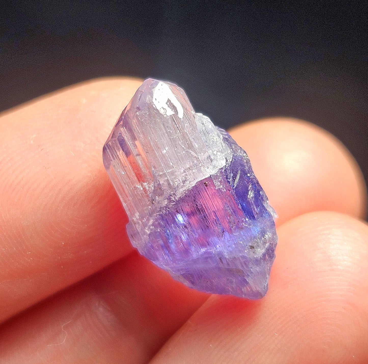 Tanzanite Crystal 2.2g, Raw Bicolor Tanzanite, Terminated Gemstone Specimen