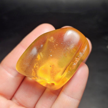 Polished Amber Specimen, Colombian Young Amber, Copal Fossil