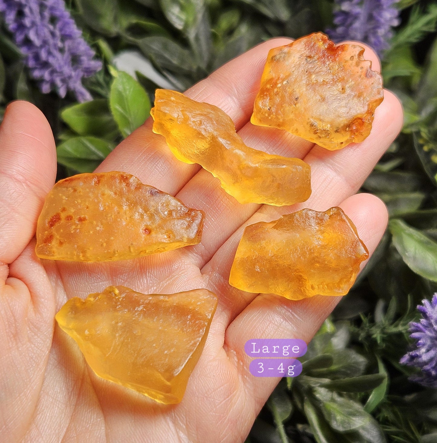 Raw Amber Stone Specimen, Amber Crystal from Colombia