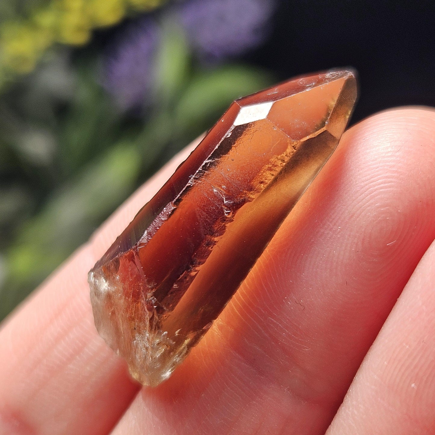 Smoky Citrine Crystal, Natural Raw Congo Citrine Point