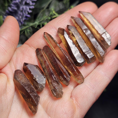 Smoky Citrine Crystal, Natural Raw Congo Citrine Point