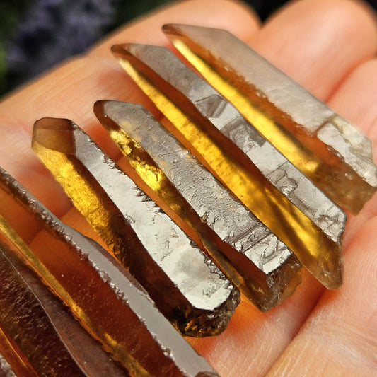 Smoky Citrine Crystal, Natural Raw Congo Citrine Point