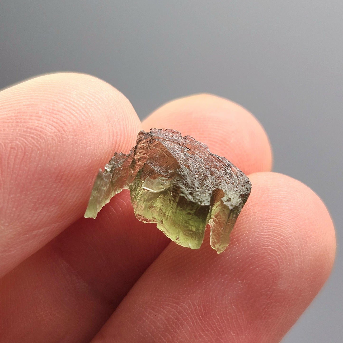 Moldavite Angel Chiming Tektite .73g, Genuine Moldavite