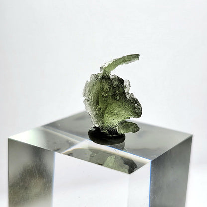 Moldavite Angel Chiming Tektite .73g, Genuine Moldavite