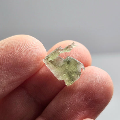 Moldavite Angel Chiming Tektite .45g, Genuine Moldavite Crystal Specimen