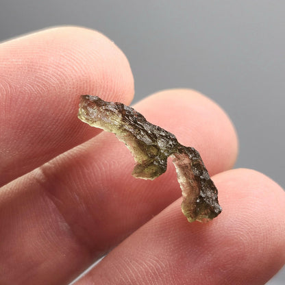Moldavite Angel Chiming Tektite .49g, Genuine Moldavite