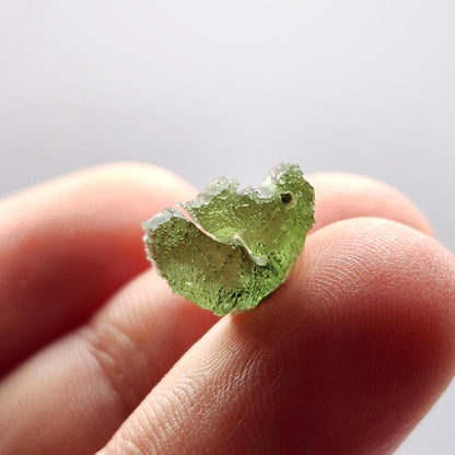 Moldavite Angel Chiming Tektite 0.72g, Genuine Moldavite