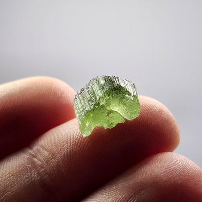 Moldavite Angel Chiming Tektite 0.72g, Genuine Moldavite