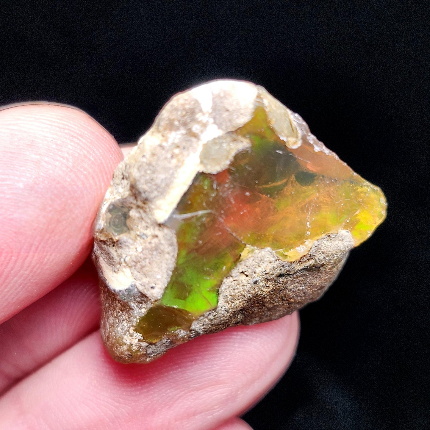 Raw Opal Specimen 5.58g, Welo Opal Crystal from Ethiopia