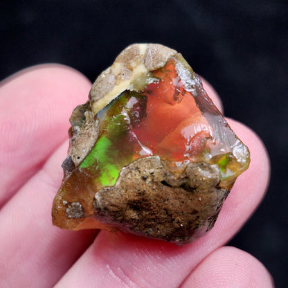 Raw Opal Specimen 5.58g, Welo Opal Crystal from Ethiopia