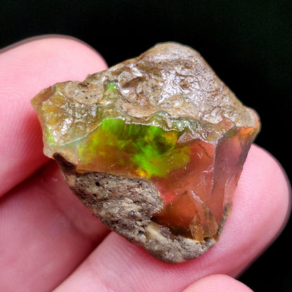 Raw Opal Specimen 5.58g, Welo Opal Crystal from Ethiopia