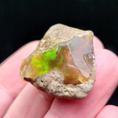 Raw Opal Specimen 5.58g, Welo Opal Crystal from Ethiopia