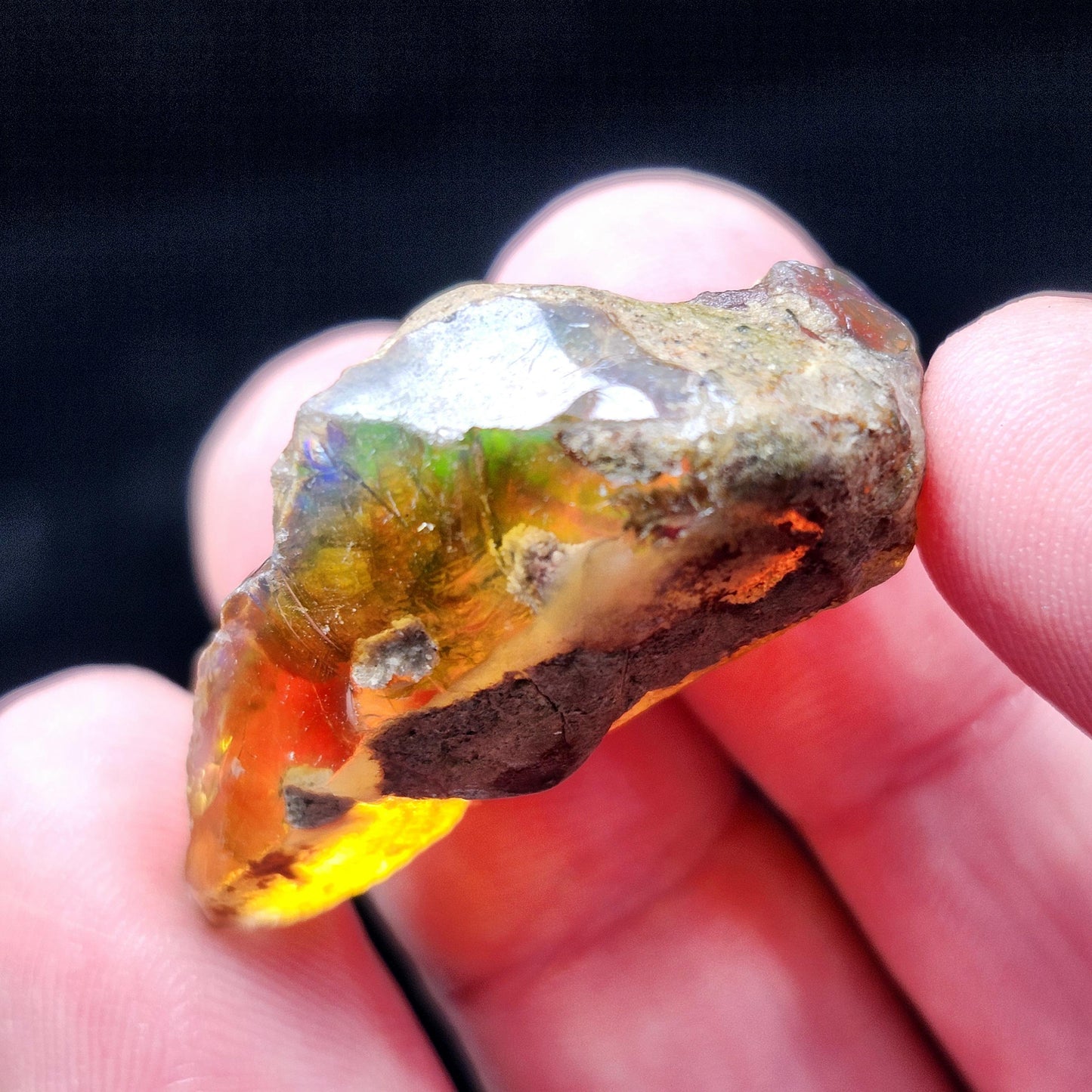 Raw Ethiopian Opal Specimen 7.8g, Welo Opal Crystal
