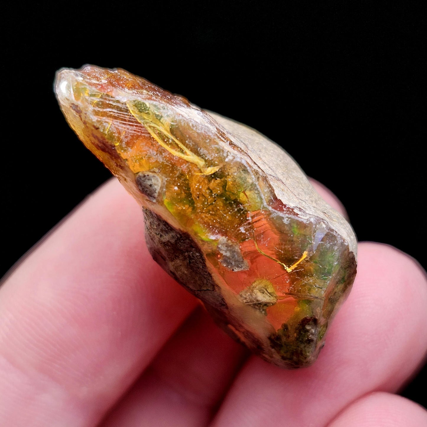 Raw Ethiopian Opal Specimen 7.8g, Welo Opal Crystal