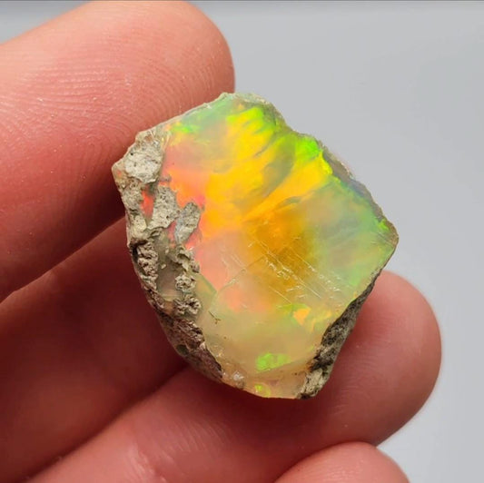 AAA Rainbow Opal 4.2g, Ethiopian Ghost Opal Gemstone