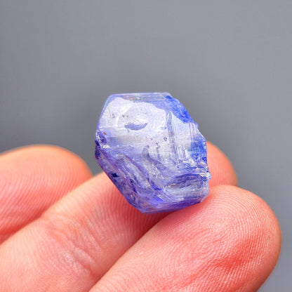 Indigo Tanzanite Crystal 3.3g, Raw Terminated Bi color Tanzanite Specimen