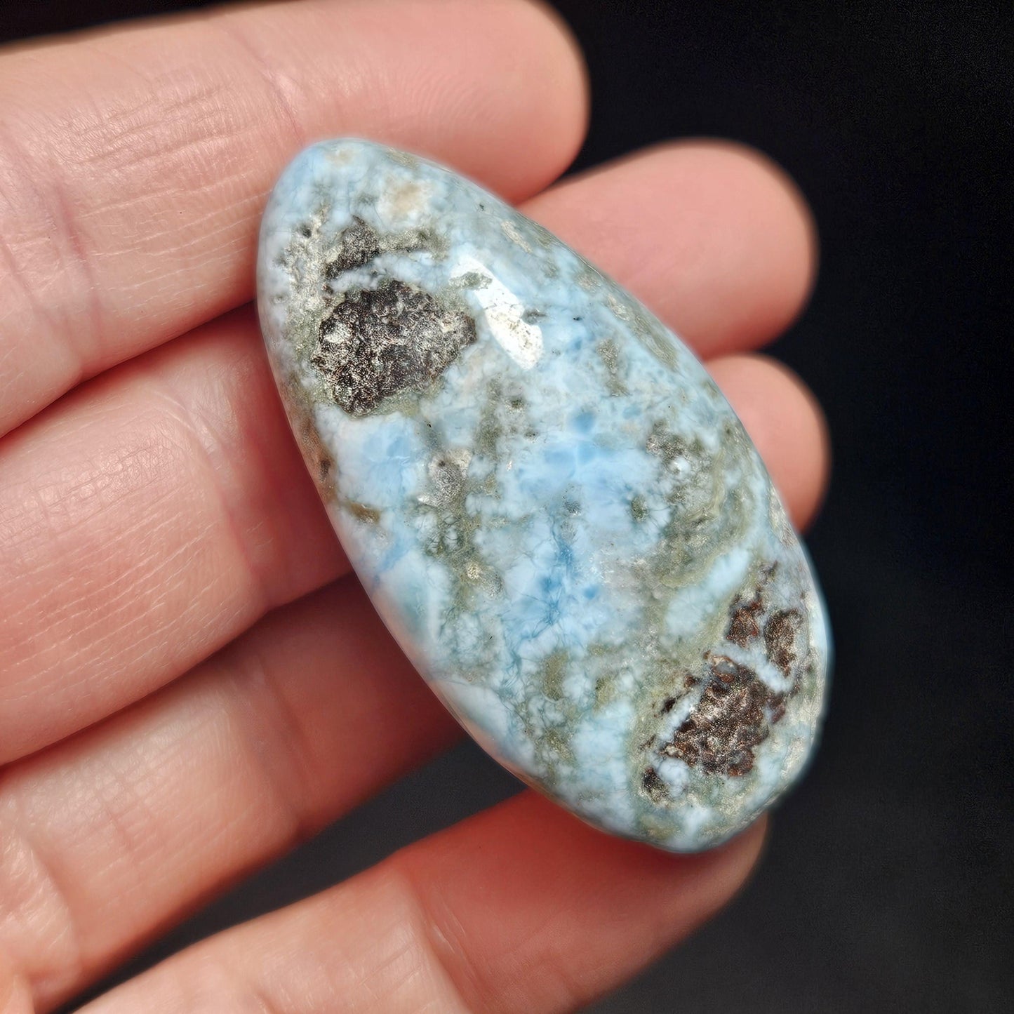 Larimar Tumbled Stone, 1
