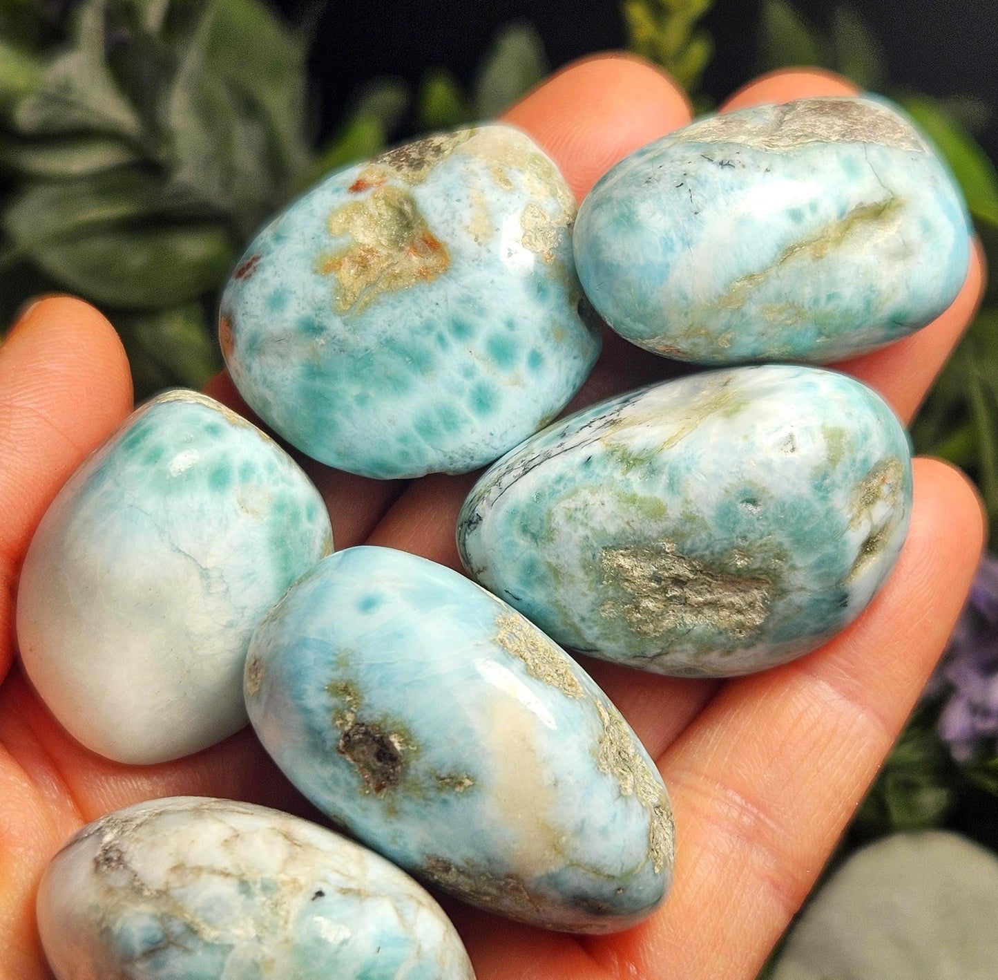 Larimar Tumbled Stone, 1